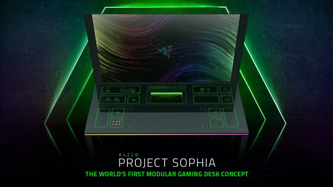 Razer présente son Project Sophia, un bureau gaming modulaire ultra-futuriste
