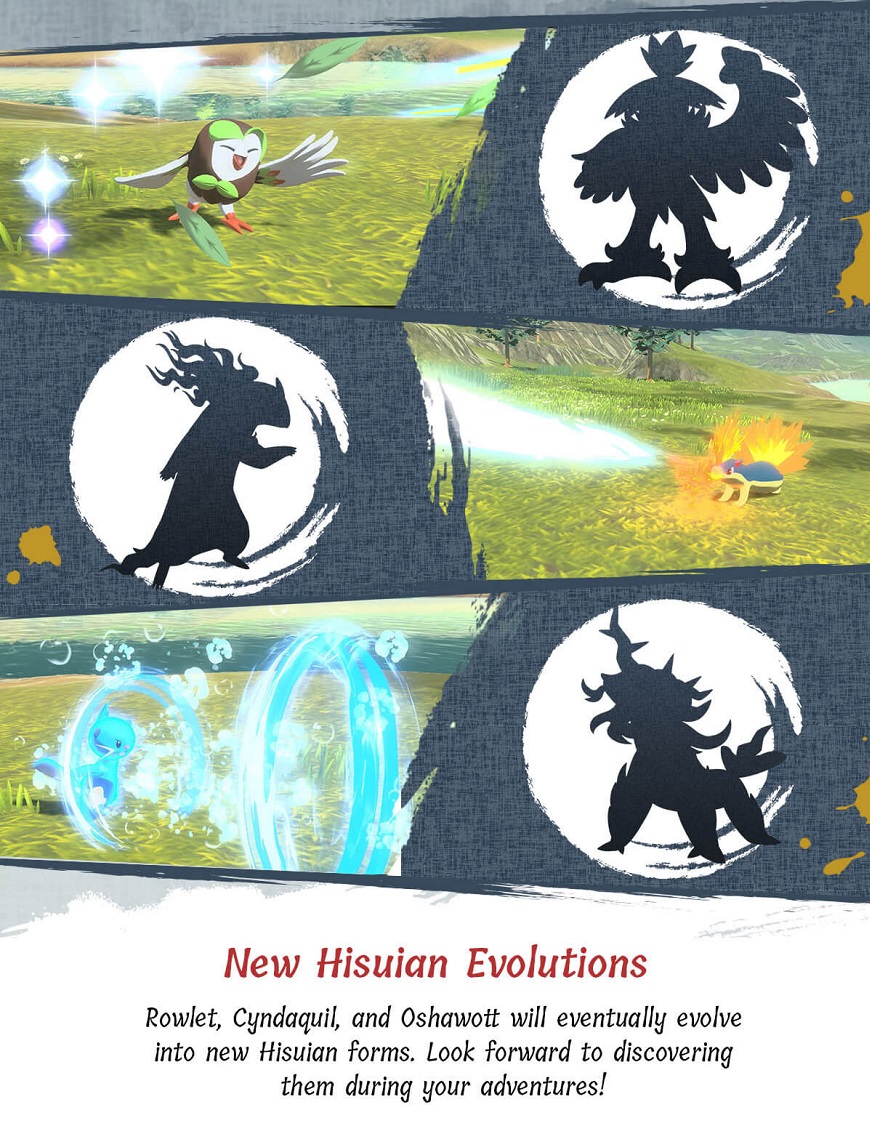 Les srtarers de Légendes Pokémon Arceus auront une forme Hisui