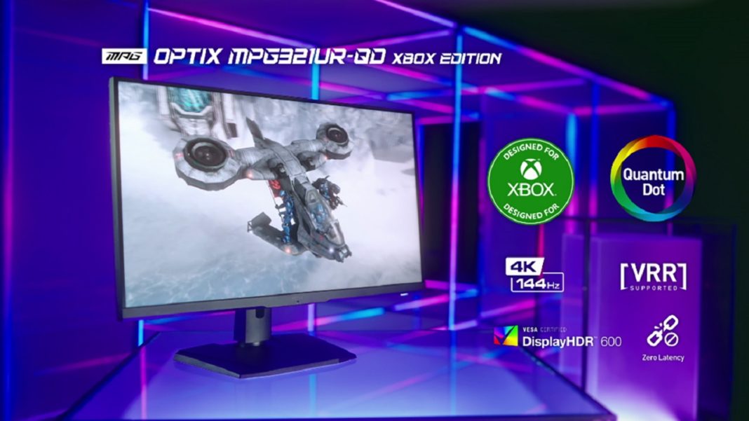 Le moniteur MSI Optix MPG321UR-QD Xbox Edition révélé au CES 2022