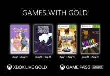 Xbox Games with Gold : Les jeux d’août 2022 sont annoncés Xbox Games with Gold