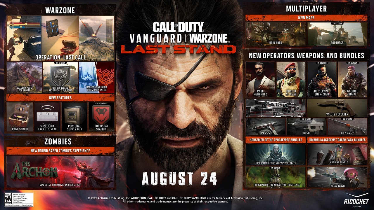 Voici la roadmap de la Saison 5 de Call of Duty Vanguard & Warzone