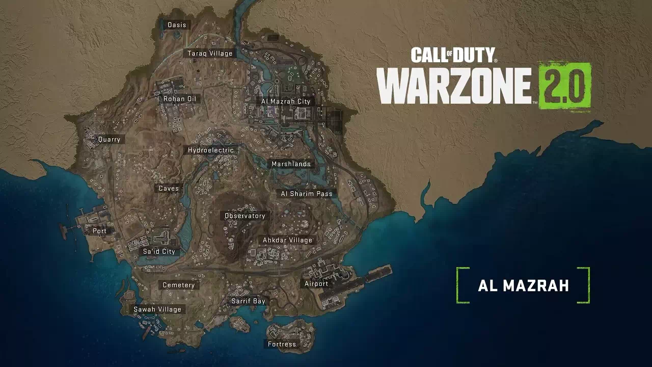 Voici Al Mazrah, la carte de Call of Duty Warzone 2.0