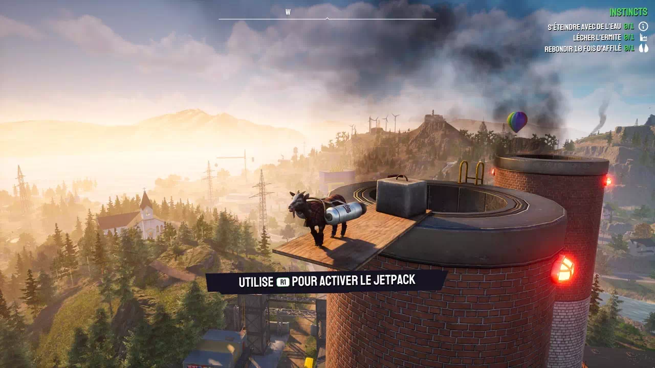 Le jetpack est l'élément indispensable dans Goat Simulator 3