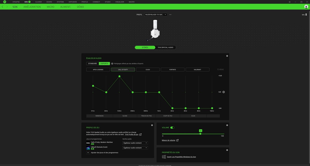 Razer Synapse permet des folies avec le Razer BlackShark V2 Pro