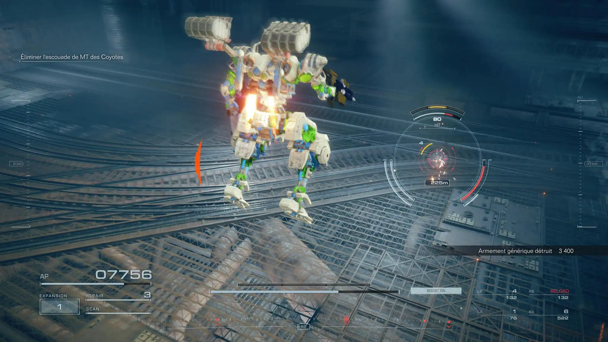 Les combats du jeu Armored Core 6 sont très dynamiques
