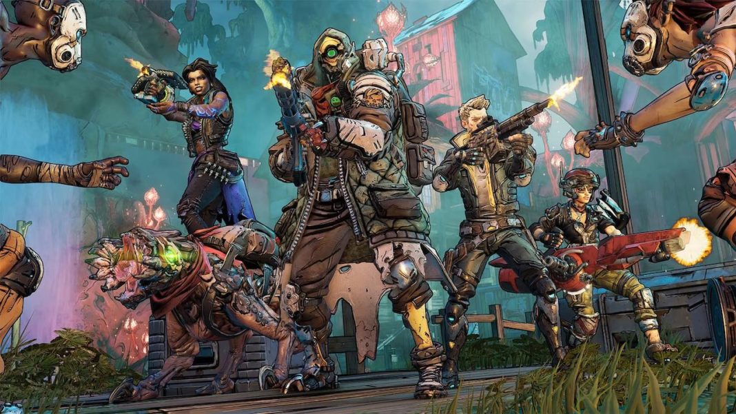 Les héros de Borderlands se tenant arme à la main face au danger