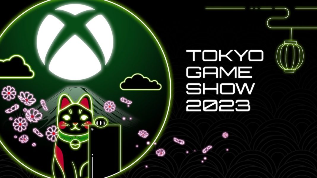 Artwork principal symbolisant la présence de Xbox au Tokyo Game Show 2023