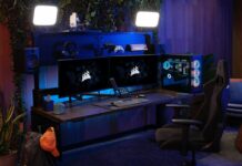 Corsair annonce son bureau gaming ultra modulaire Platform:6 Le Corsair Platform:6, tout nouveau bureau modulaire gaming ultra complet