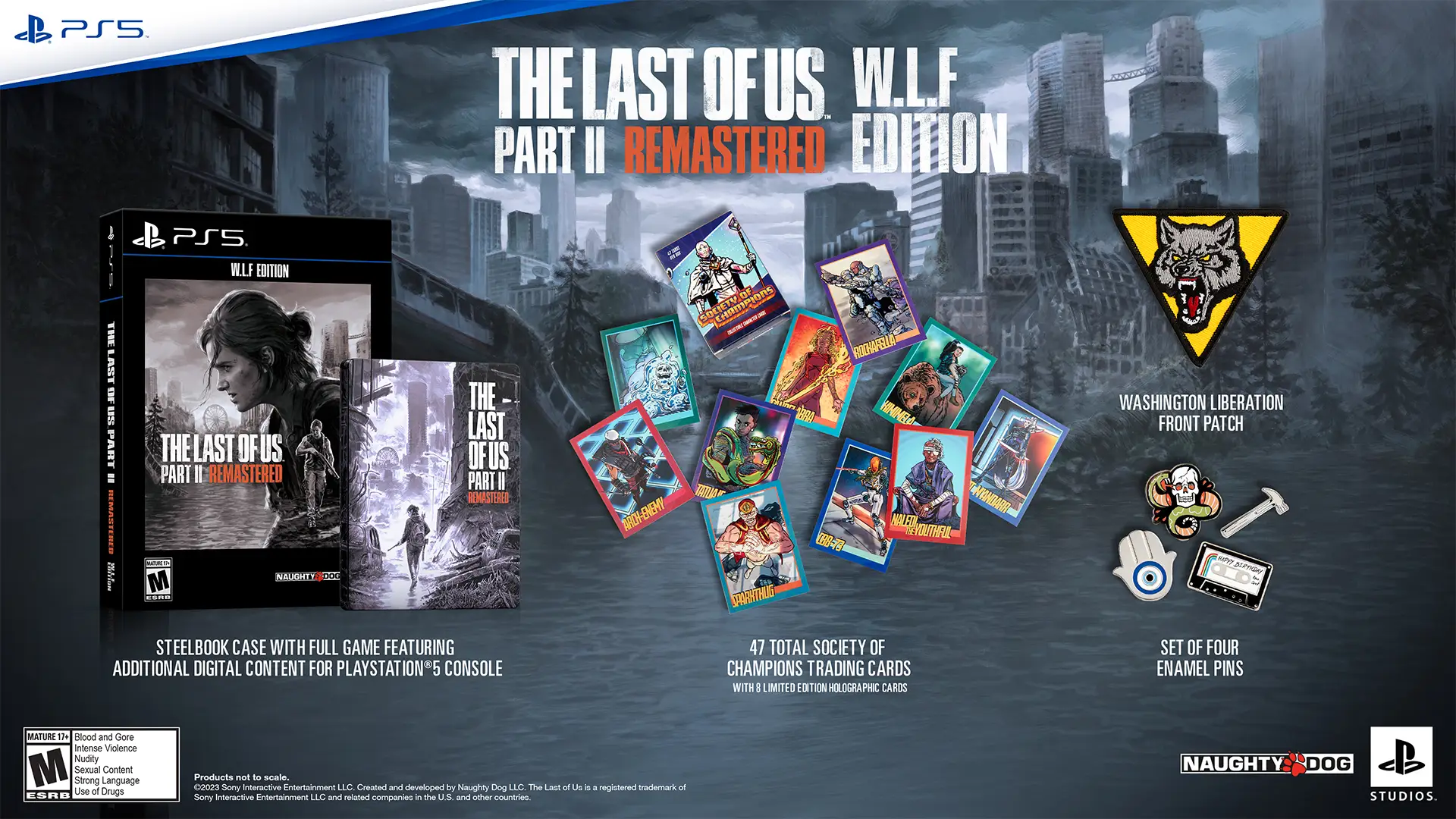 Contenu de l'édition W.L.F. de The Last of Us Part II Remastered