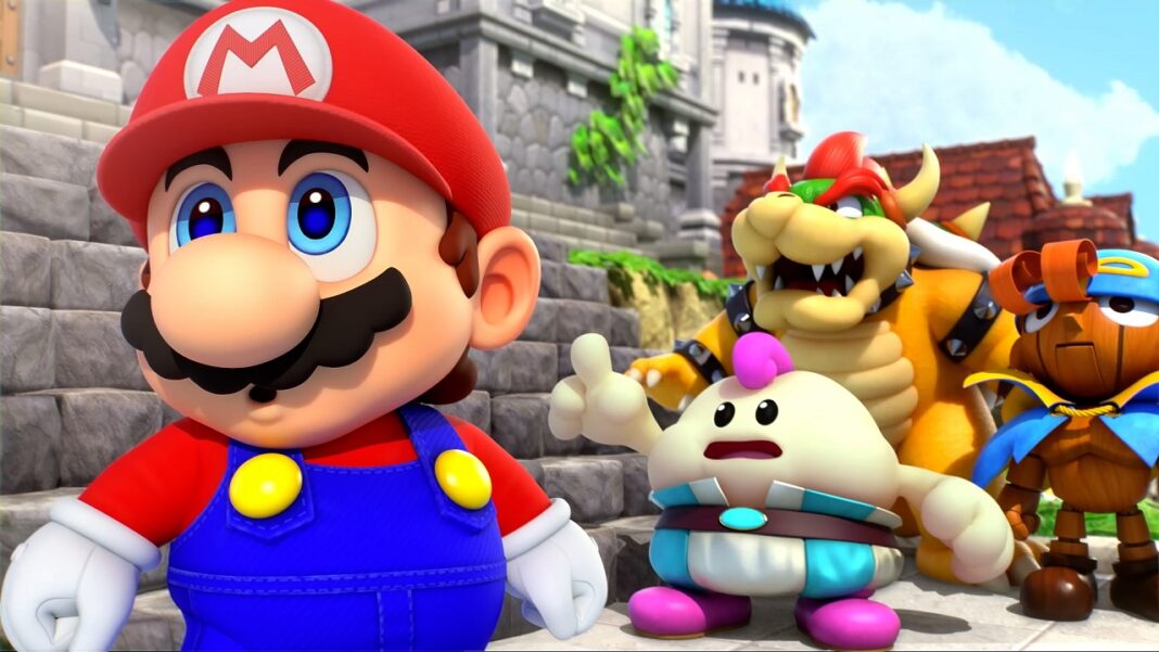 Mario et ses amis font face au danger dans Super Mario RPG sur Nintendo Switch