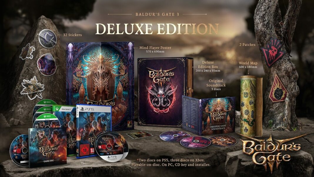 Contenu de l'édition Deluxe du jeu Baldur's Gate 3