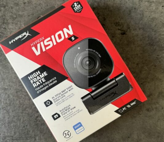 TEST – Webcam HyperX Vision S Boite de la nouvelle webcam Vision S de HyperX