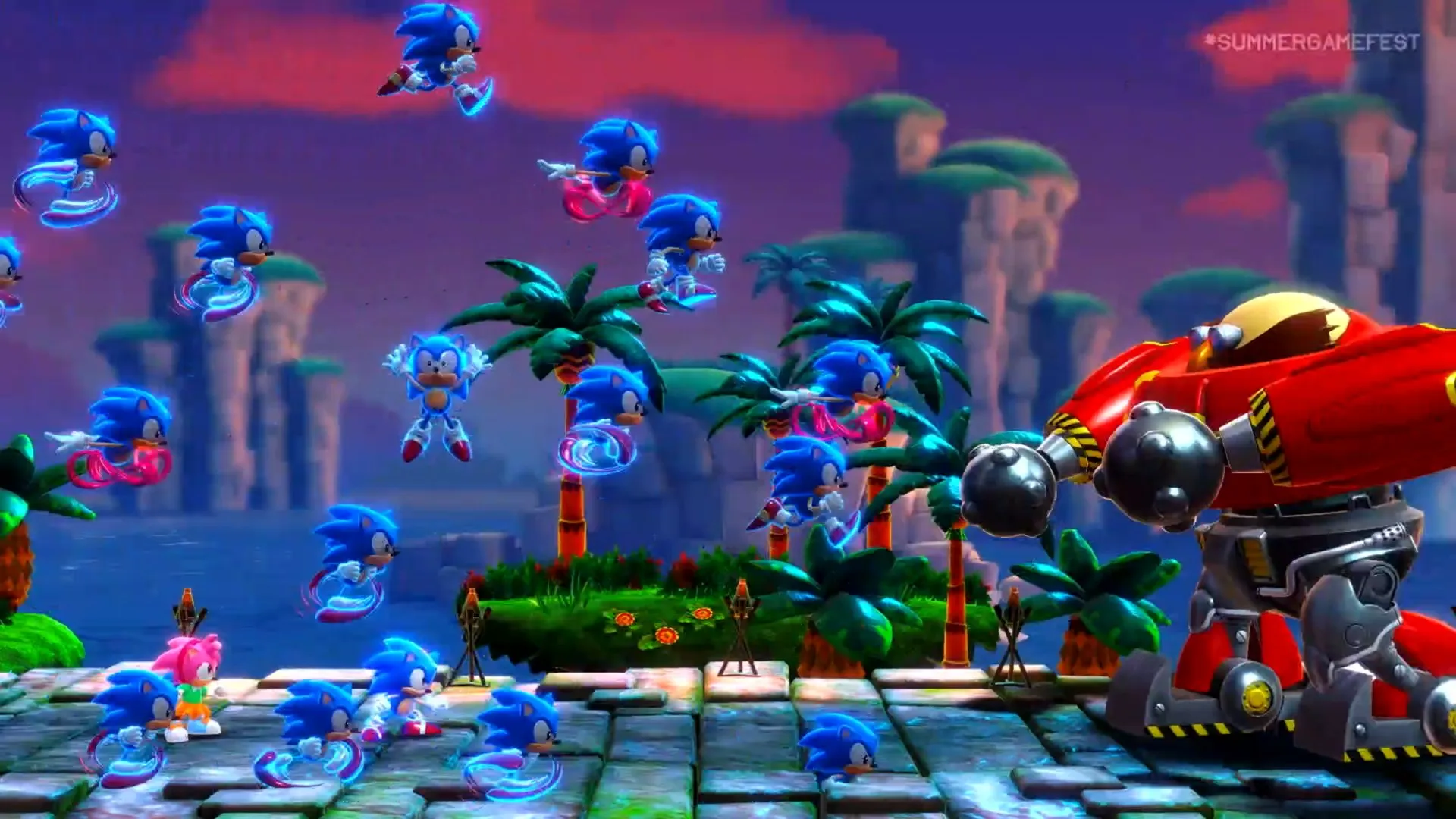 Sonic versus Eggman dans le jeu Sonic Superstars