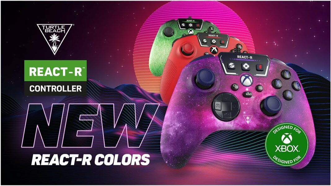 Les nouveaux coloris 2023 de la manette Xbox React-R de Turtle Beach