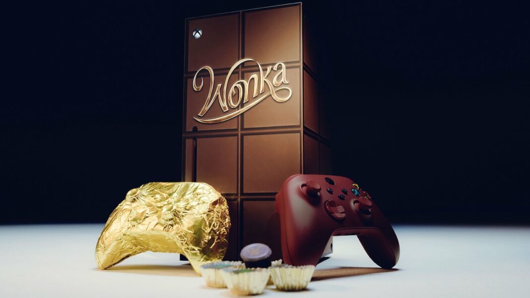 Xbox présente une manette en chocolat et une Xbox Series X Wonka