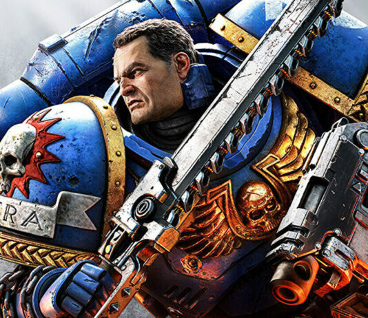 Le studio Saber Interactive ( Warhammer 40,000 : Space Marine 2) soutient le format physique Artwork principal de Warhammer 40K : Space Marine 2