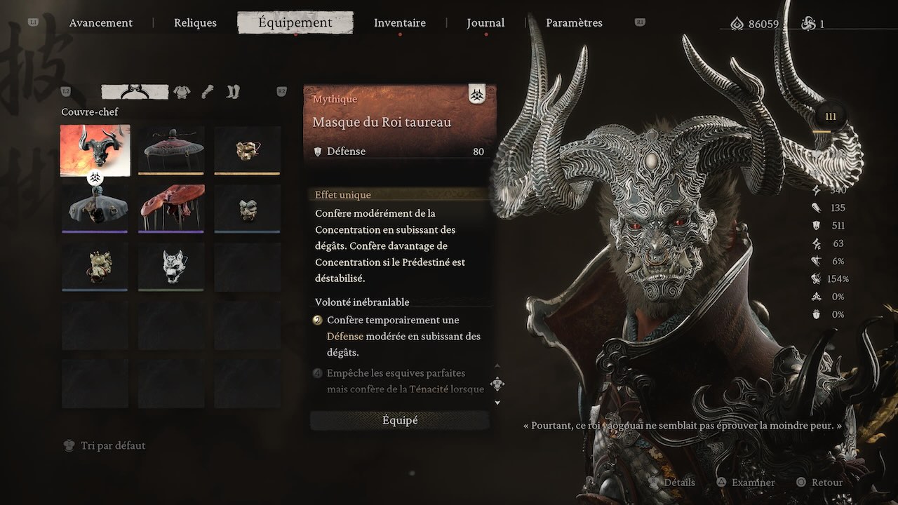 L'armure du Taureau est redoutable