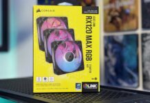 TEST – Corsair RX120 MAX RGB, des ventilateurs premium pour configurations haut de gamme Packaging des ventilateurs PC Corsair RX120 MAX RGB