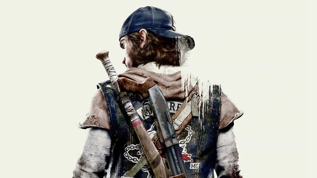 Deacon St John de dos sur fond blanc pour Days Gone Remastered