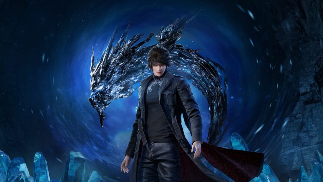 Illustration du héros principal de Lost Soul Aside avec son invocation cristalline – image promotionnelle PS5 et PC août 2025