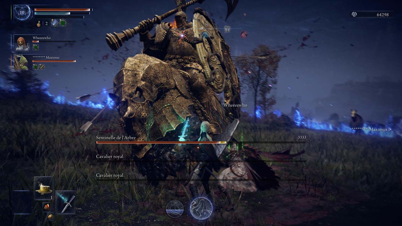 Combat de boss contre la Sentinelle de l'Arbre en escouade