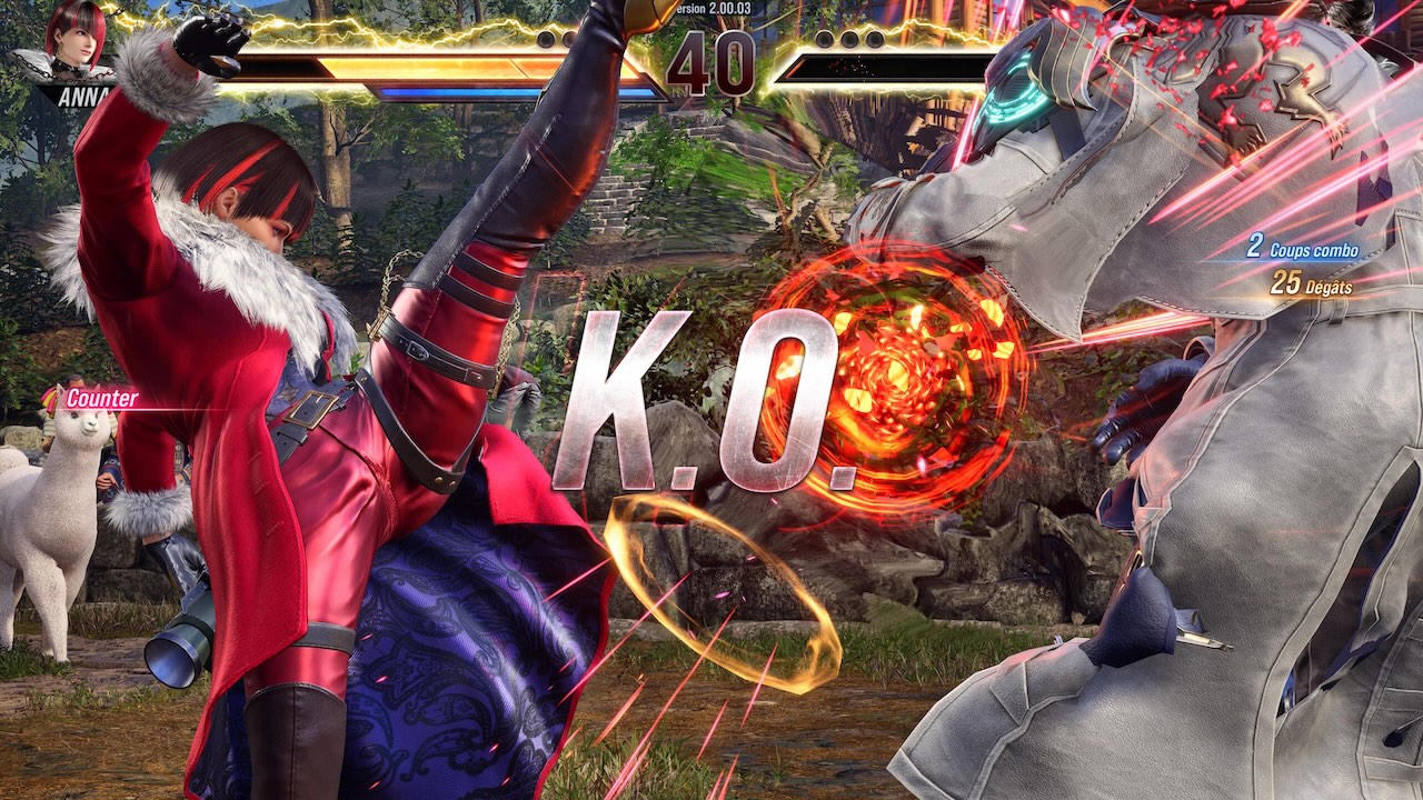 Anna Williams exécute un combo final explosif dans Tekken 8