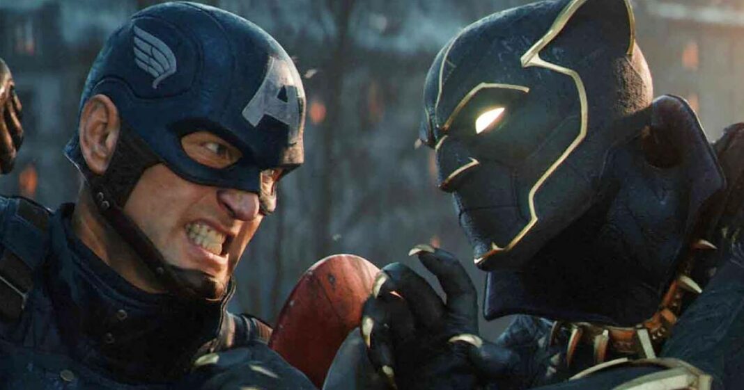 Captain America face à Black Panther dans Marvel 1943 Rise of Hydra