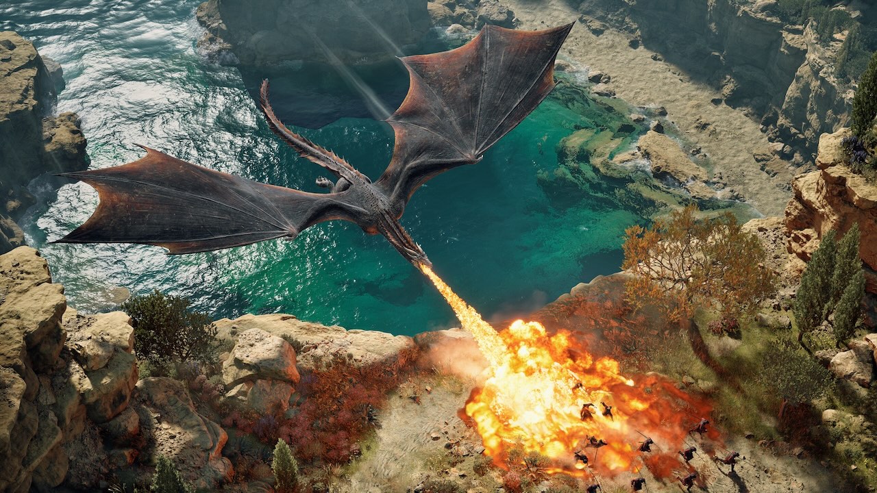  Dragon en plein combat dans Game of Thrones: War for Westeros, gameplay du RTS sur PC prévu en 2026