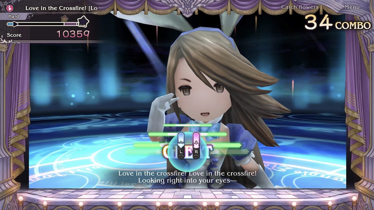 Mini-jeu Lux and Cheer Rhythm Catch avec Edea