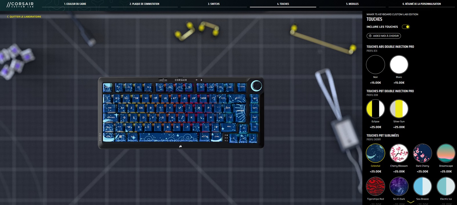 Le custom lab de Corsair pour personnaliser ses touches de clavier