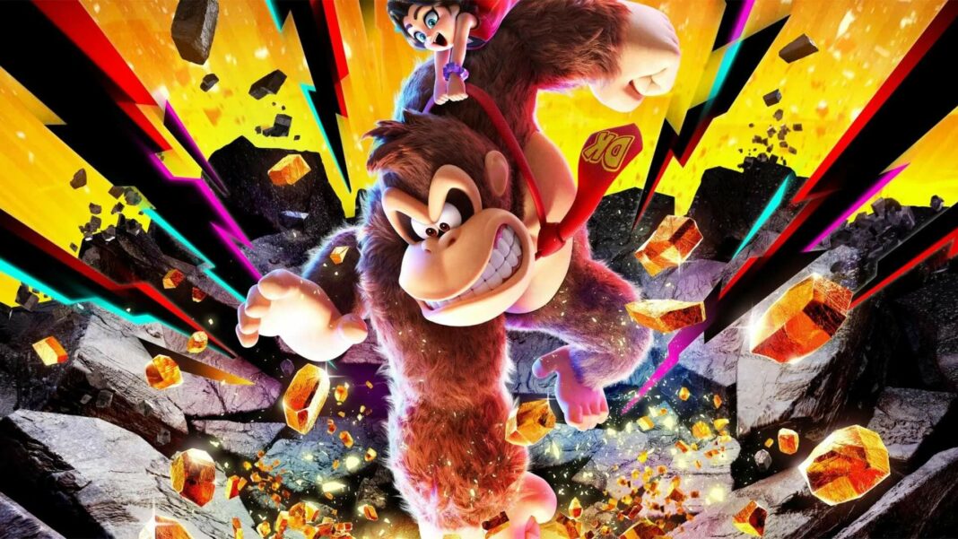Artwork officiel du jeu Donkey Kong Bananza pour Nintendo Switch 2