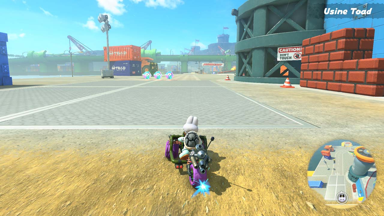 Exploration libre dans l'Usine Toad dans Mario Kart World