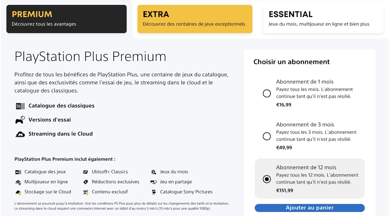 Comparatif des tarifs et avantages de l’abonnement PlayStation Plus Premium en 2025