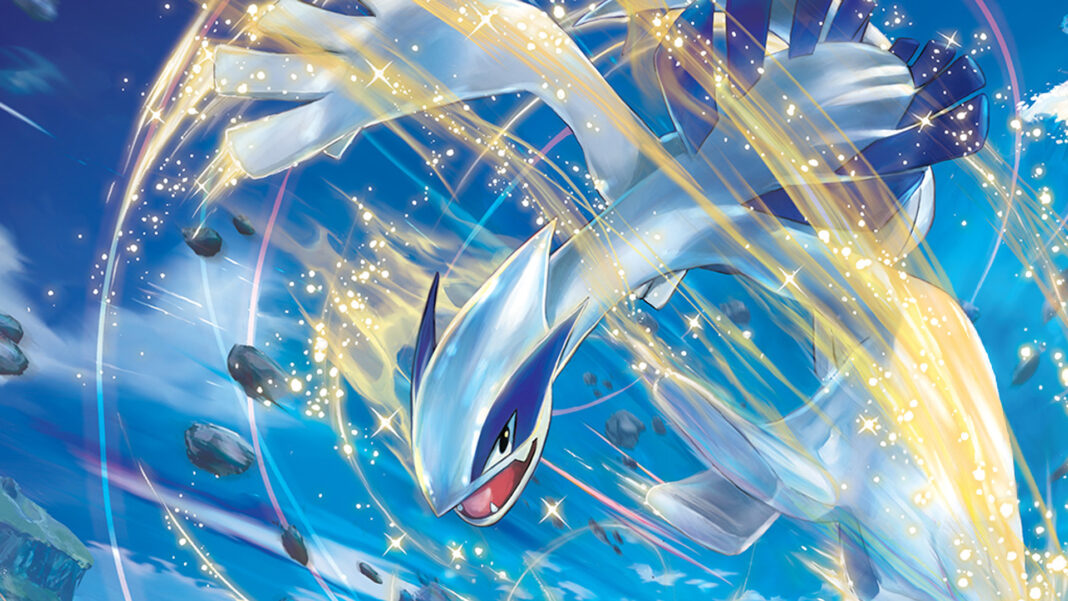 Illustration de Lugia dans Pokémon TCG Pocket – Extension La Voie du Ciel et de la Mer