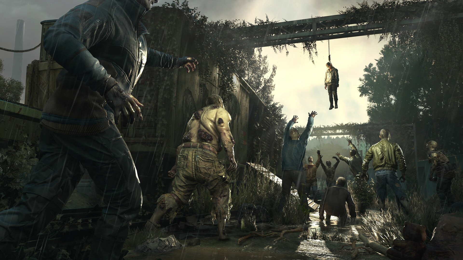 Horde d’infectés attaque Dying Light The Beast gameplay