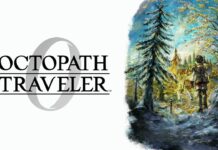 Octopath Traveler 0 arrive en décembre sur Switch 2 Illustration officielle de Octopath Traveler 0 avec logo et protagoniste face à un village sur Switch et Switch 2