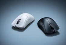 Razer affine sa gamme avec la DeathAdder V4 Pro, une souris sans fil pensée pour l’esport Razer DeathAdder V4 Pro en coloris noir et blanc, design ergonomique ultraléger