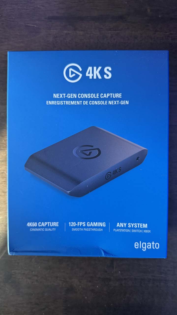 Vue détaillée du packaging du Elgato 4K S