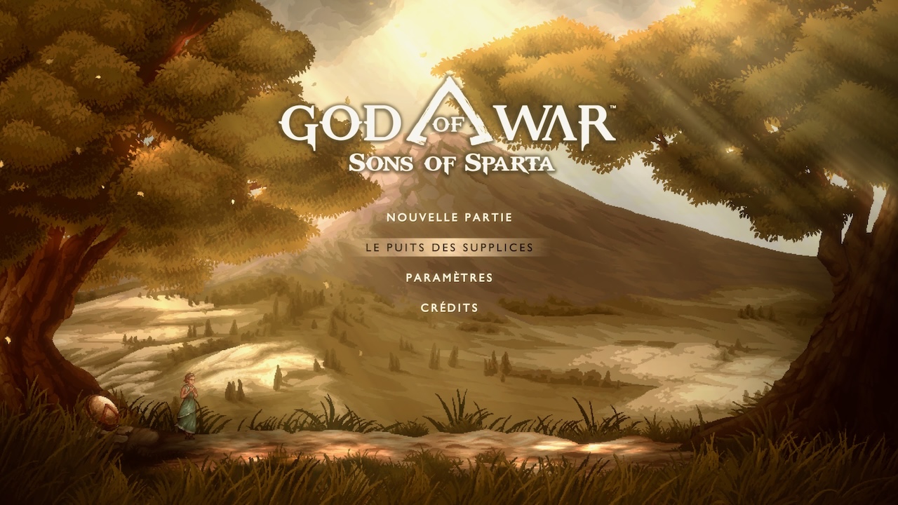 Le mode Puits des supplices de God of War: Sons of Sparta disponible via un code dans le menu principal.
