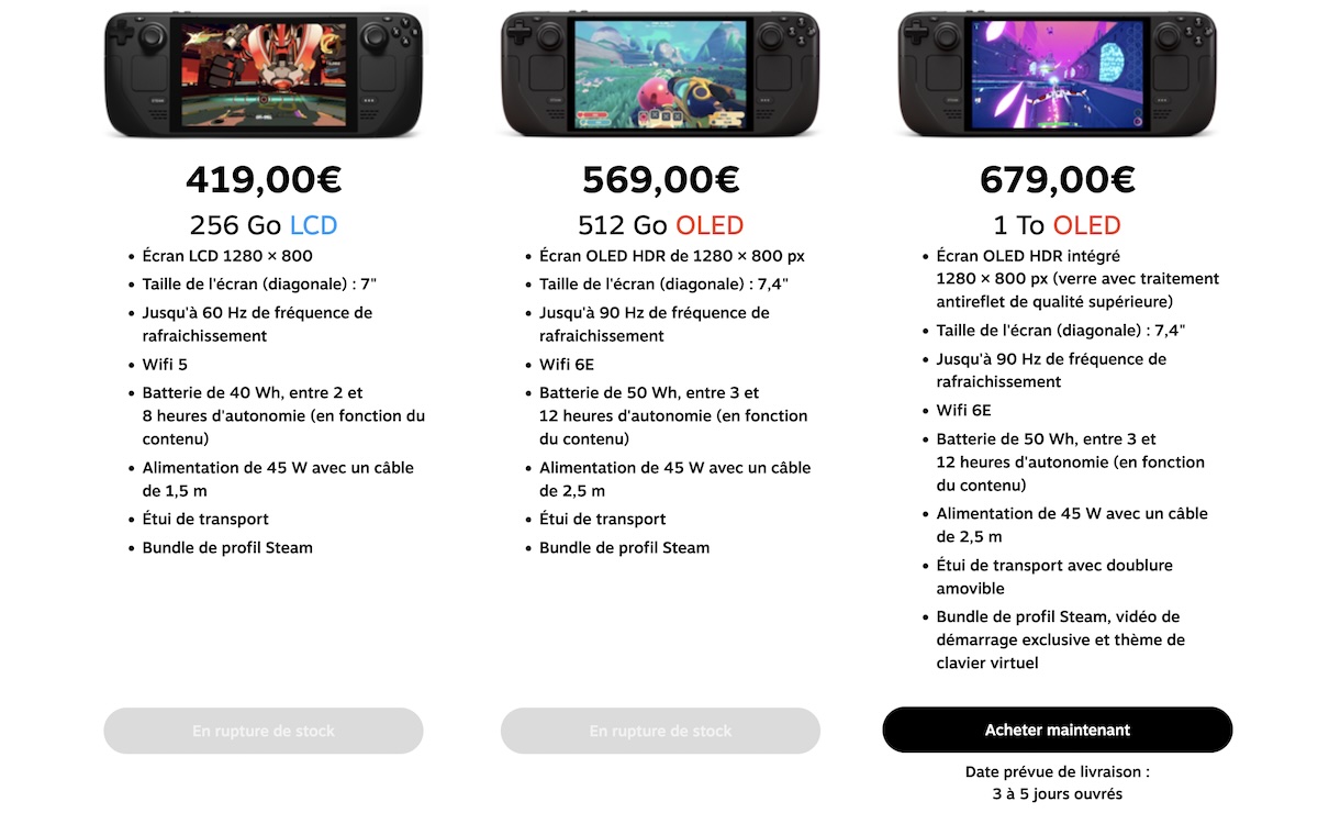 La Stream deck régulièrement en rupture de stock sur le site de Valve
