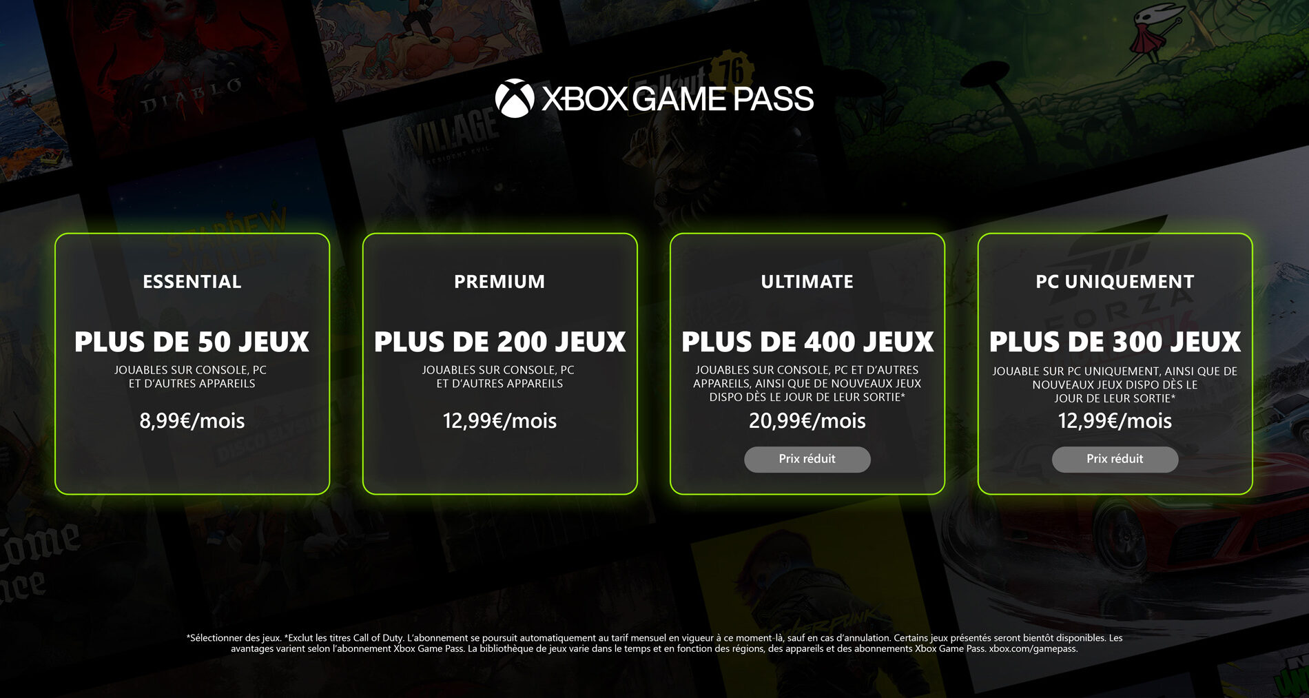 Xbox revoit les tarifs du Game Pass à la baisse en avril 2026.