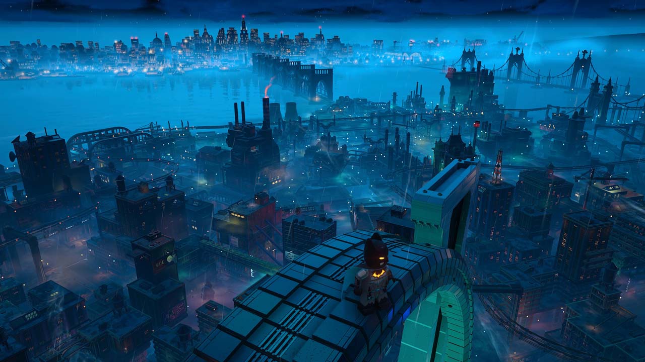 Gotham, de nuit, un rendu somptueux, même à la sauce LEGO !