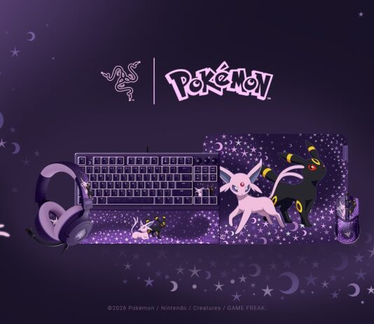 Razer lance une collection Pokémon « Mentali & Noctali » avec casque, clavier, souris et tapis